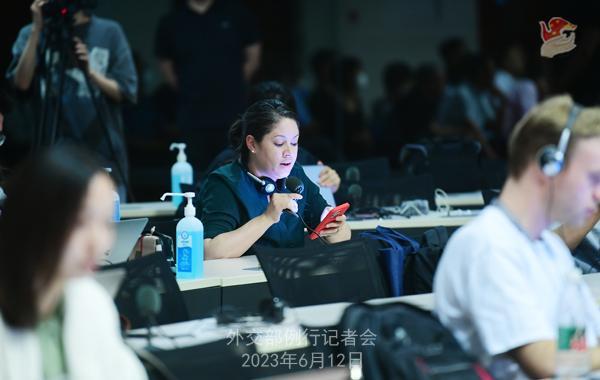 2023年6月12日外交部发言人汪文斌主持例行记者会