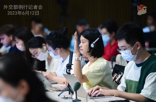 2023年6月12日外交部发言人汪文斌主持例行记者会