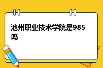 池州职业技术学院是985吗