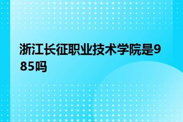 浙江长征职业技术学院是985吗