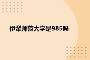 伊犁师范大学是985吗