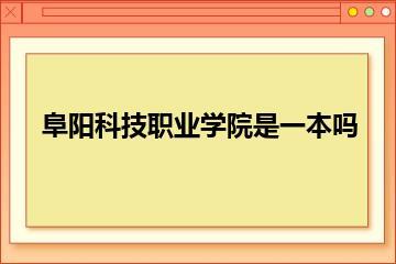 阜阳科技职业学院是一本吗
