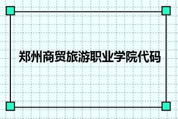 郑州商贸旅游职业学院代码