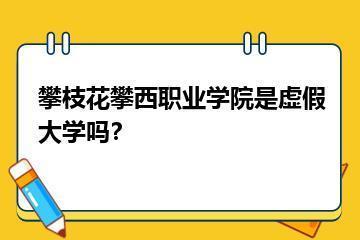 攀枝花攀西职业学院是虚假大学吗？？