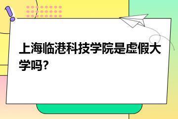 上海临港科技学院是虚假大学吗？？