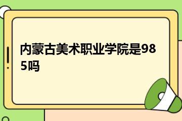 内蒙古美术职业学院是985吗？