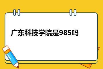 广东科技学院是985吗？