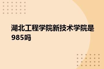 湖北工程学院新技术学院是985吗？