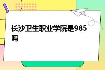 长沙卫生职业学院是985吗？