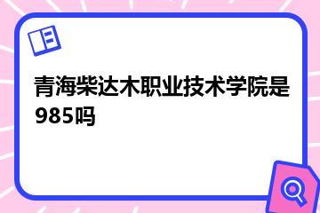 青海柴达木职业技术学院是985吗？