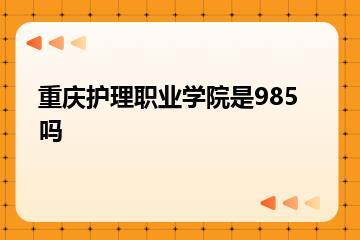 重庆护理职业学院是985吗？