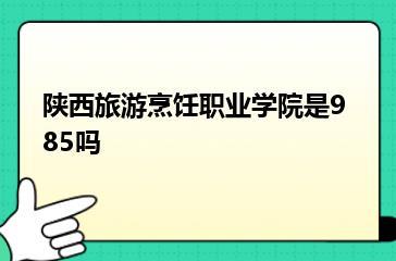 陕西旅游烹饪职业学院是985吗？