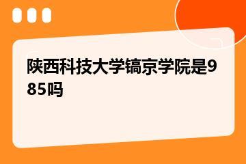 陕西科技大学镐京学院是985吗？