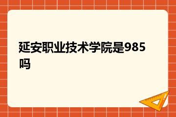 延安职业技术学院是985吗？