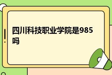 四川科技职业学院是985吗？