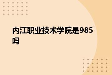 内江职业技术学院是985吗？