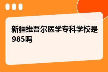 新疆维吾尔医学专科学校是985吗？