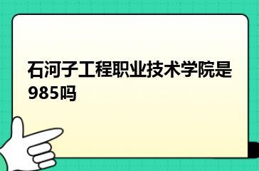 石河子工程职业技术学院是985吗？