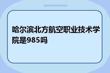 哈尔滨北方航空职业技术学院是985吗？