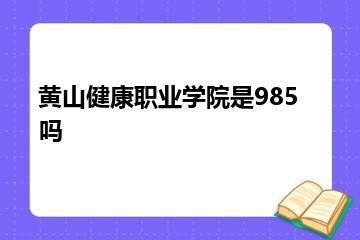 黄山健康职业学院是985吗？