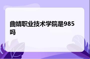 曲靖职业技术学院是985吗？