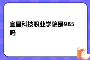 宜昌科技职业学院是985吗？