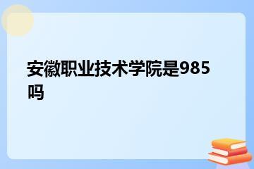 安徽职业技术学院是985吗？