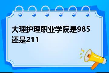 大理护理职业学院是985还是211？