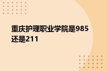 重庆护理职业学院是985还是211？
