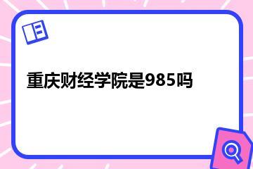 重庆财经学院是985吗？