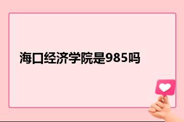 海口经济学院是985吗？