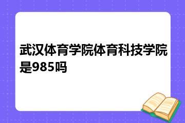 武汉体育学院体育科技学院是985吗？