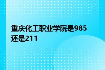 重庆化工职业学院是985还是211？