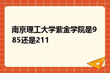 南京理工大学紫金学院是985还是211？
