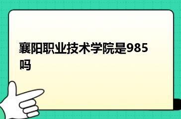襄阳职业技术学院是985吗？