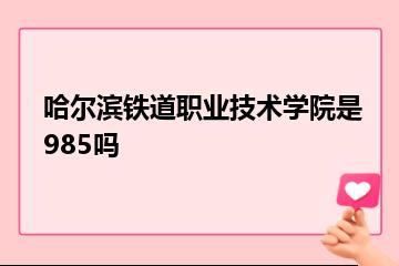 哈尔滨铁道职业技术学院是985吗？