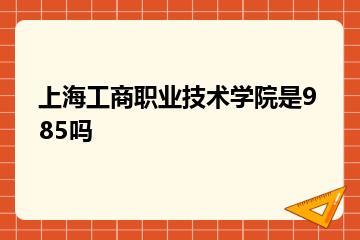 上海工商职业技术学院是985吗？