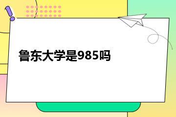 鲁东大学是985吗？