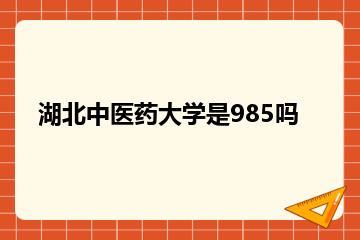 湖北中医药大学是985吗？