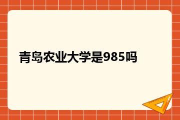 青岛农业大学是985吗？