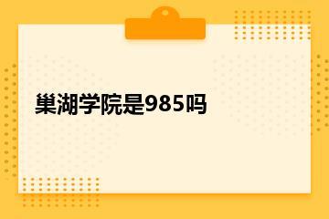 巢湖学院是985吗？