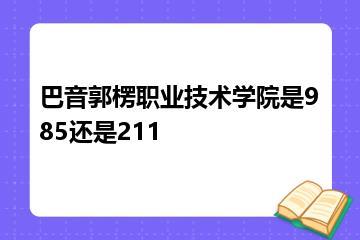 巴音郭楞职业技术学院是985还是211？