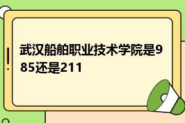 武汉船舶职业技术学院是985还是211？