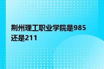 荆州理工职业学院是985还是211？