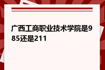 广西工商职业技术学院是985还是211？