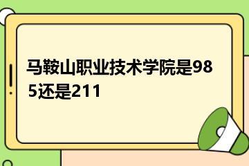 马鞍山职业技术学院是985还是211？