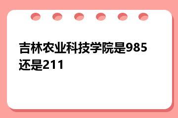 吉林农业科技学院是985还是211？