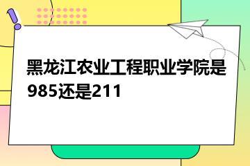 黑龙江农业工程职业学院是985还是211？