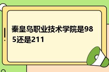 秦皇岛职业技术学院是985还是211？
