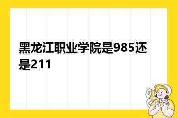 黑龙江职业学院是985还是211？